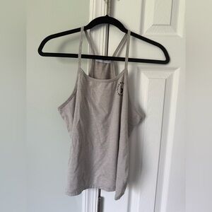 Burn bootcamp Medium cropped tank black and white stripe
